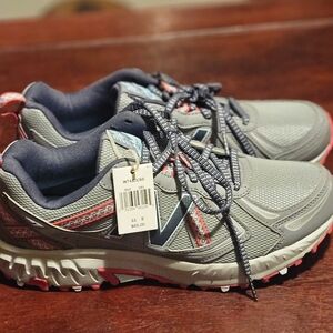 New Balance Gray and Red Women's Sneakers